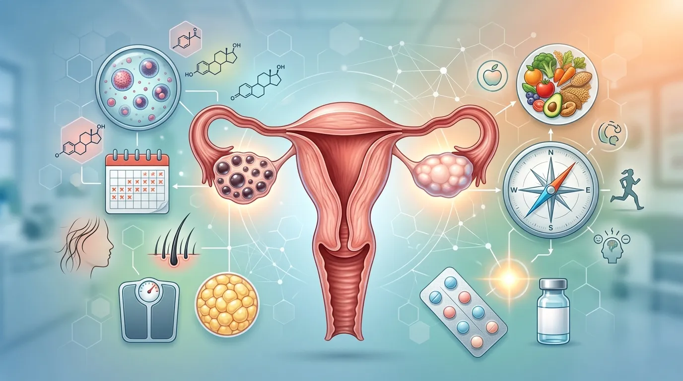 راهنمای کامل PCOS و تنبلی تخمدان | از علائم تا درمان